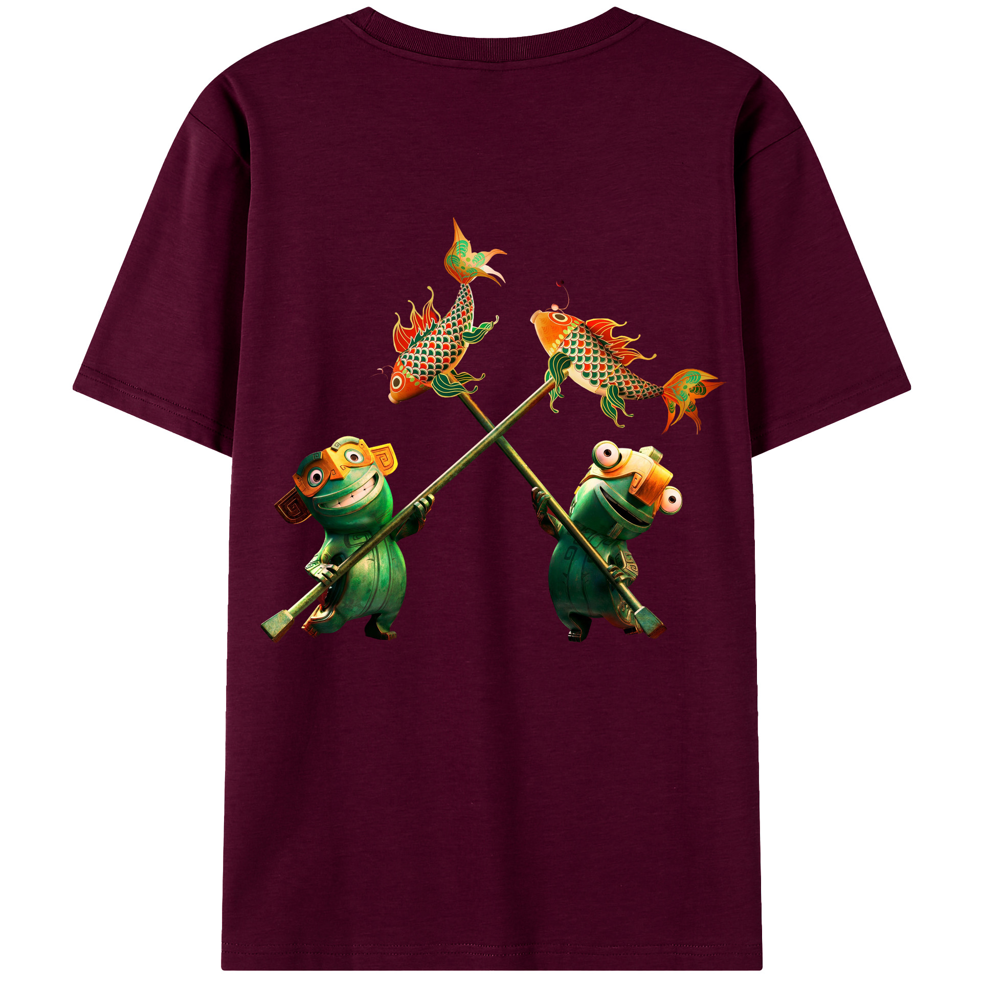 （画像用） Ne Zha 2 ナタ 魔童の大暴れ レディース半袖Tシャツ(バックプリント)